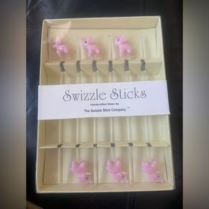 Swizzle Sticks pink elephant stirrers